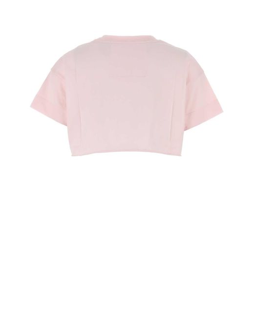 Givenchy Pink Pastel Cotton Crop-Top