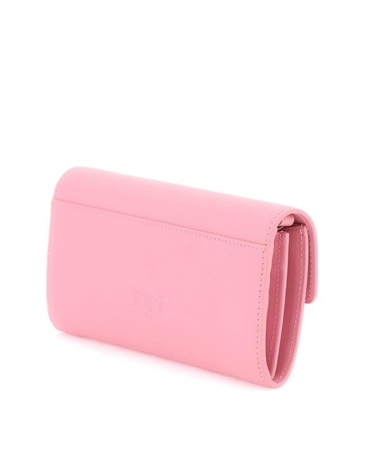 Pinko Pink Love Bag einfach Crossbody -Tasche
