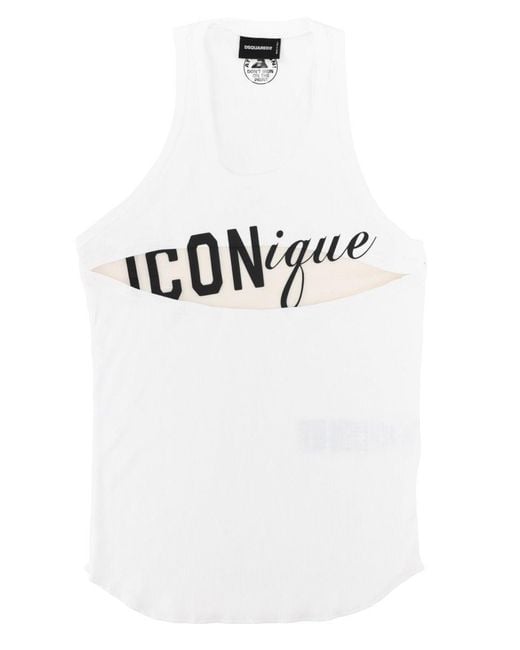 DSquared² White Cut-Out Top