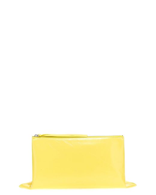 Jil Sander Yellow 'Impero' Media 'Clutch