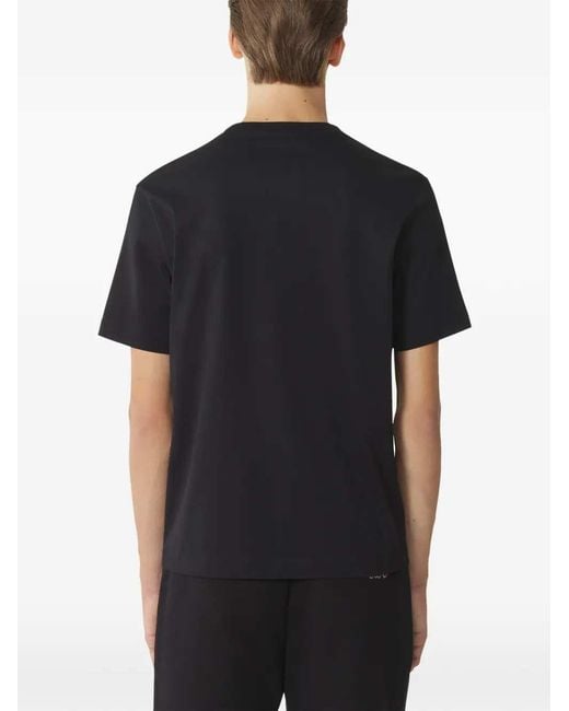 Lanvin Black T Shirt With Applique