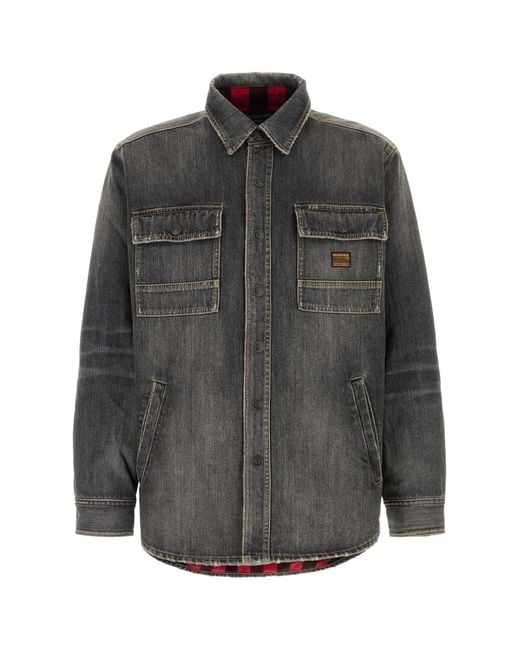 Balenciaga Gray Shirt Jacket for men