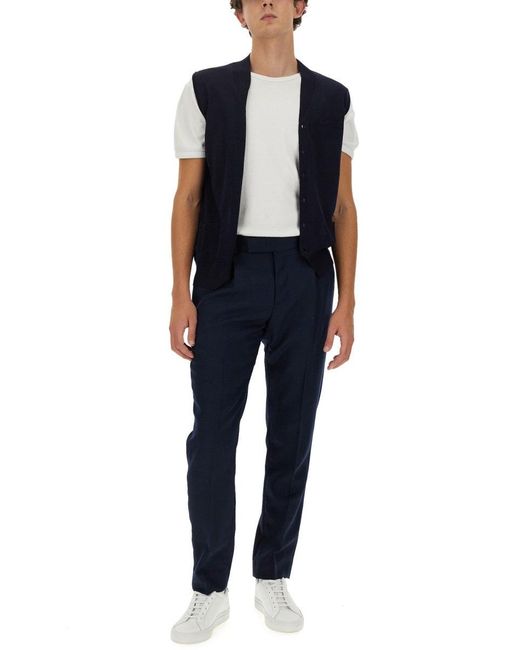 Ballantyne Blue V-Neck Vest for men