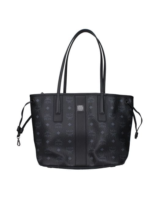 MCM Black Borse A Spalla Donna Pelle Nero