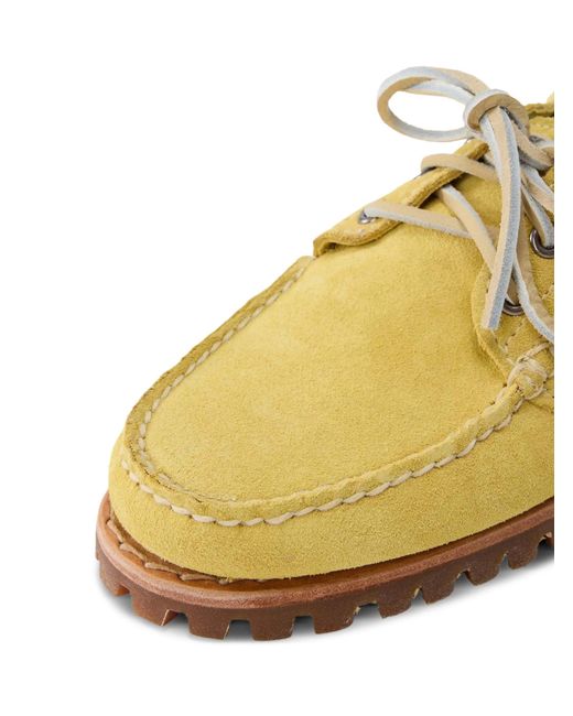 Timberland Yellow Segelschuhe Aus Wildleder