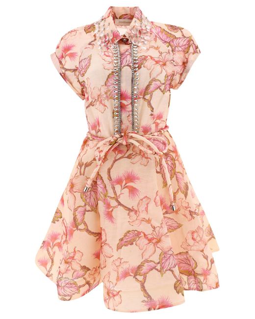 Zimmermann Pink Kleid "Matchmaker"