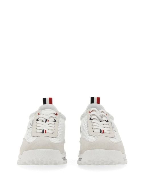 Thom Browne White Tech Runner Sneaker