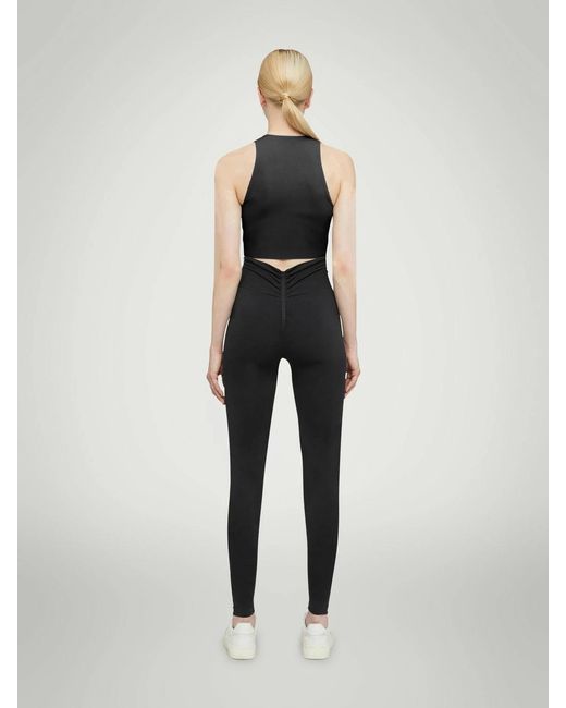 Wolford Black Ruched-Detailing Performance Top