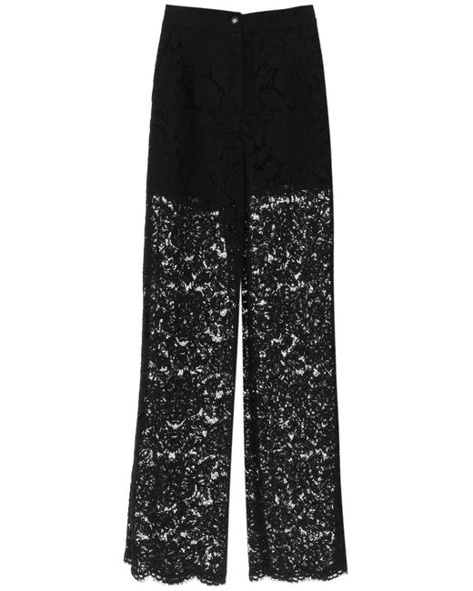 Pantaloni In Pizzo di Dolce & Gabbana in Black