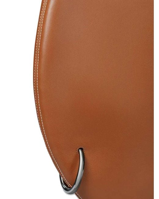 Tory Burch Brown Pierced Soft Shoulder Bag