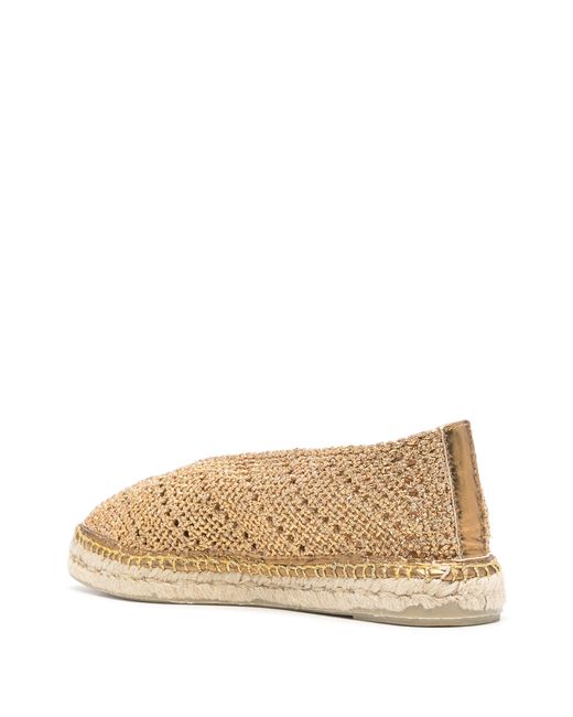 Castaner Natural Espadrilles Mit Metallic-Garn