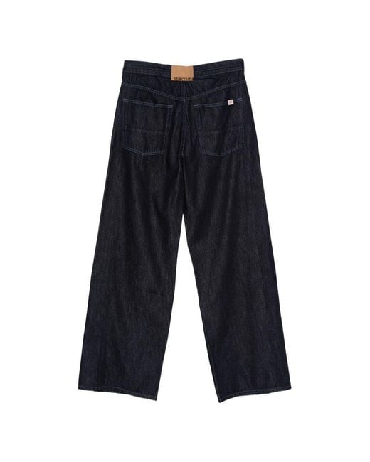 Semicouture Blue Gema Cotton Trousers