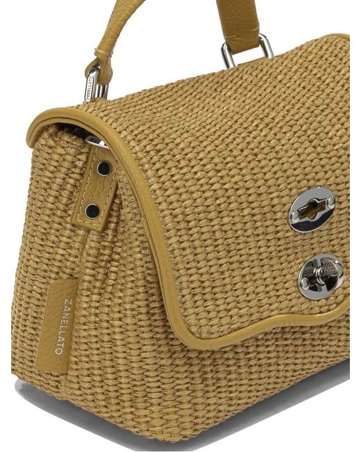 Zanellato Metallic "Postina Vimini Baby" Small Hand Bag