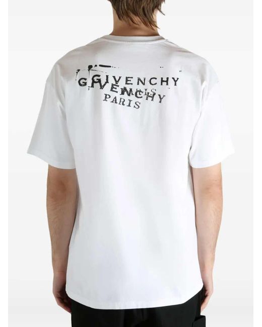 Camiseta Estampada De Givenchy de color White