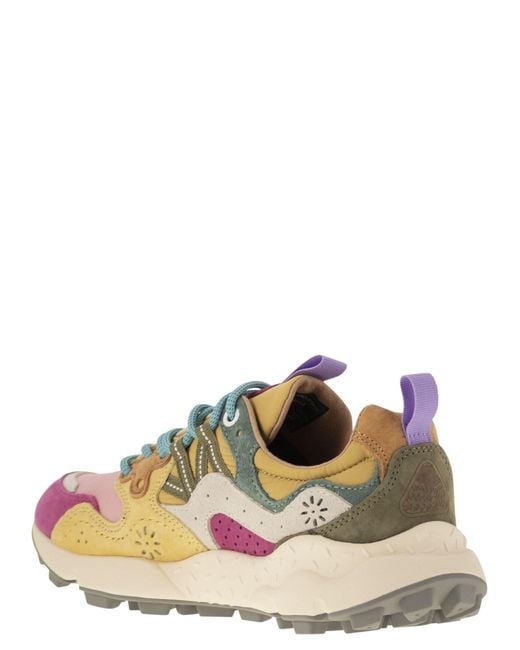 Flower Mountain Green Yamano 3 Sneakers
