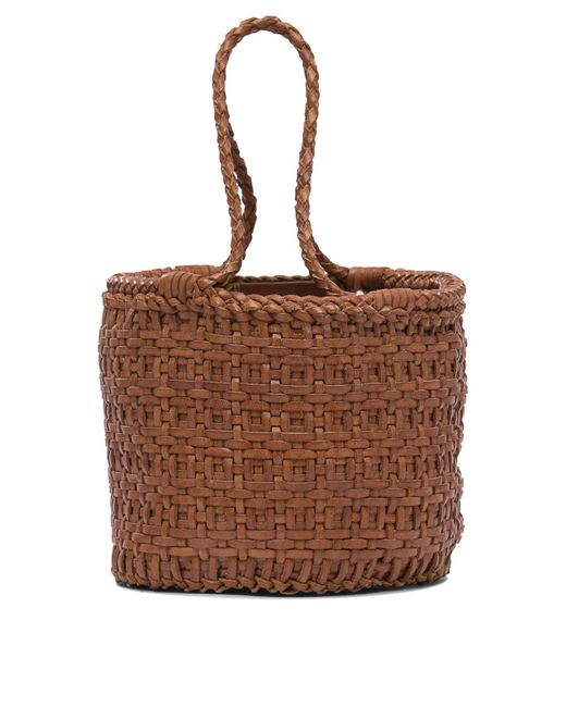 Dragon Diffusion Java Bag Mini Double Jump Basket 17 X14 X15 Cm in het Brown