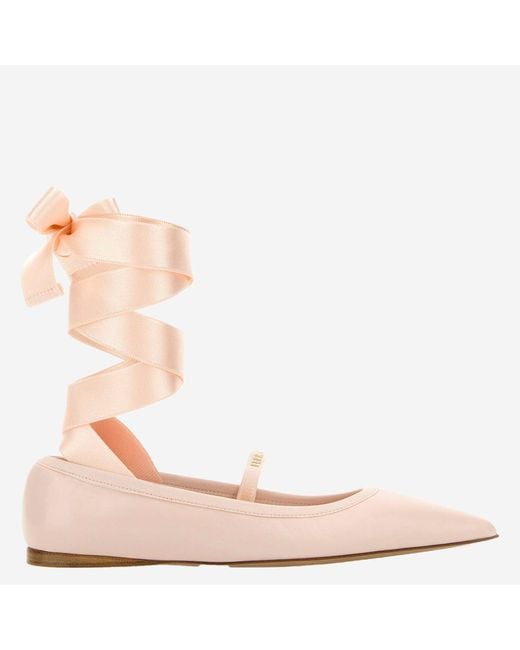 Carice Ballet Chaussures en cuir rose Ferragamo en coloris Pink