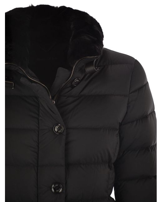 Moorer Vetiver S3 Long Down Jacket in het Black