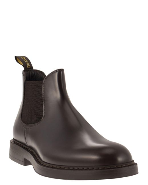 Doucal's Brown Chelsea Leather Ankle Boot