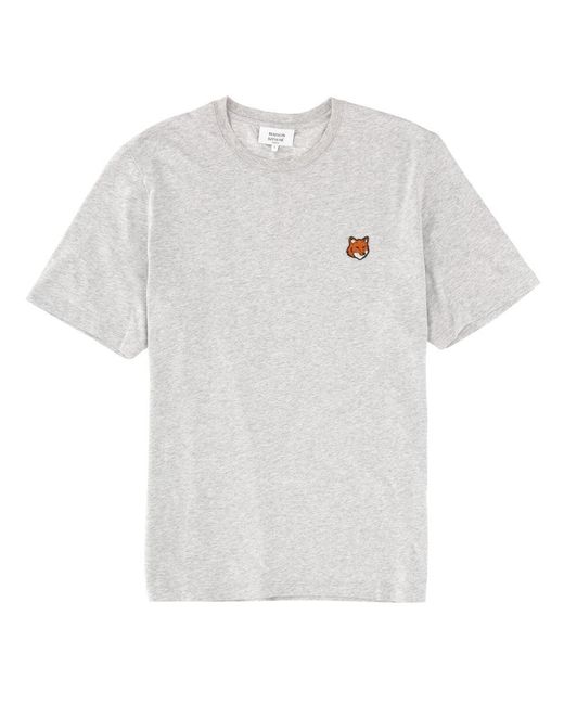 Maison Kitsuné White T Shirt "Fox Head"