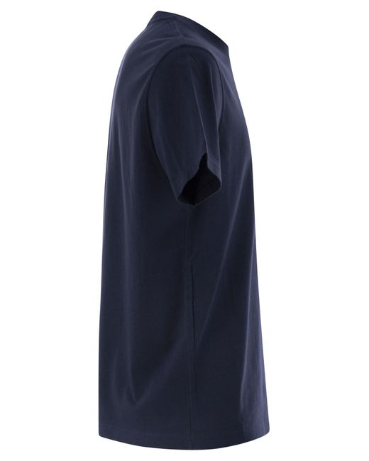 Mc2 Saint Barth Dover Cotton Jersey T -shirt in het Blue voor heren