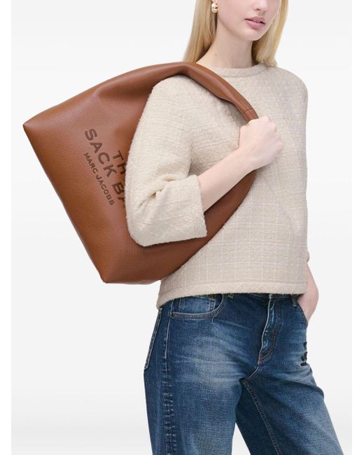Marc Jacobs Brown The Sack Leather Handbag