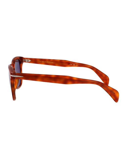David Beckham Red Havana Acetate Sunglasses for men