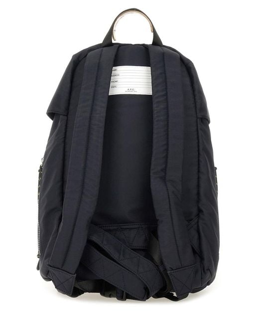 A.P.C. Black Sac À Dos Trek for men
