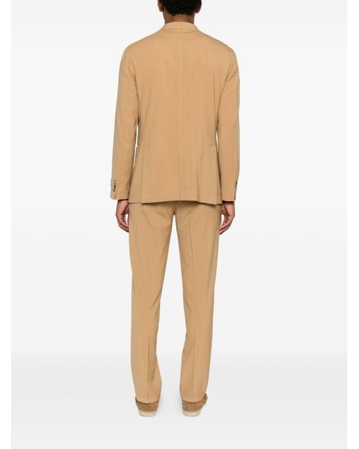 Boglioli Natural Wool Double-Breasted Suit