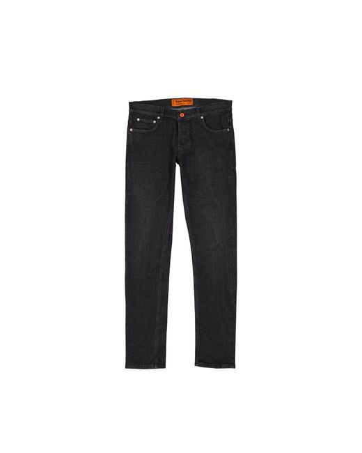 Cotton Denim Slim Jeans Heron Preston pour homme en coloris Black