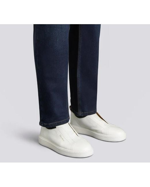 Santoni White Sneakers for men