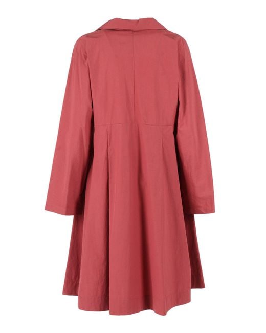 Weekend by Maxmara Red Long-Sleeved Midi Dress