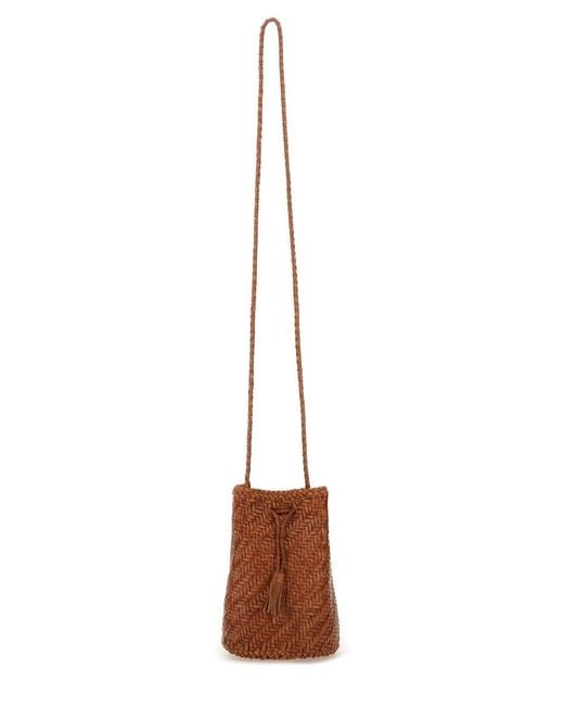 Dragon Diffusion Brown Borsa "Pompom Double Jump Tan"