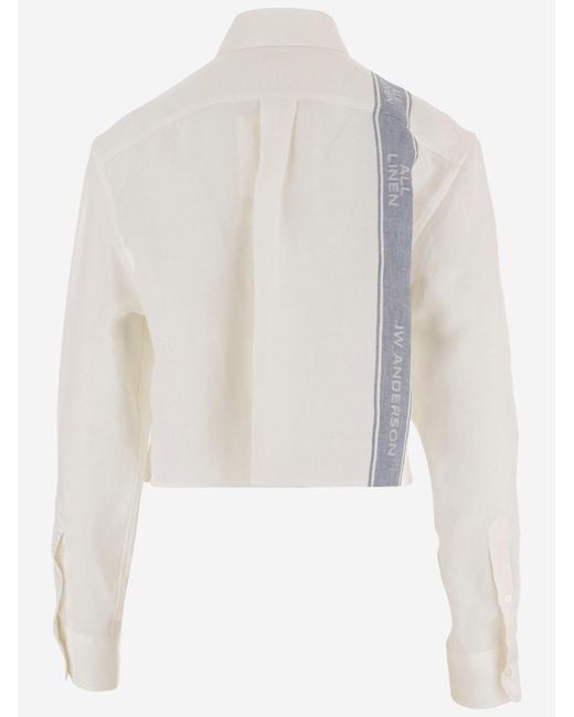 J.W. Anderson White Linen Shirt