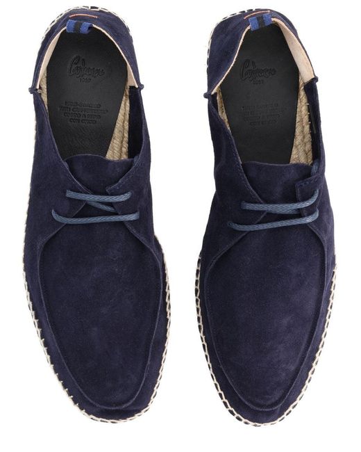 Castaner Blue Bovine Leather Flat
