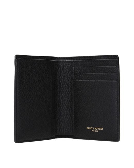 Bottega Veneta Black Tiny Cassandre Wallet Leather