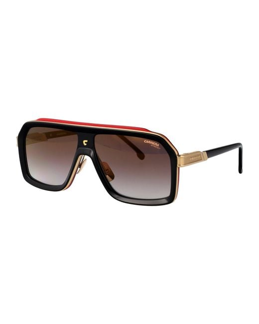 Carrera Brown Squared Sunglasses Ca 1053/S/Ti Oit for men