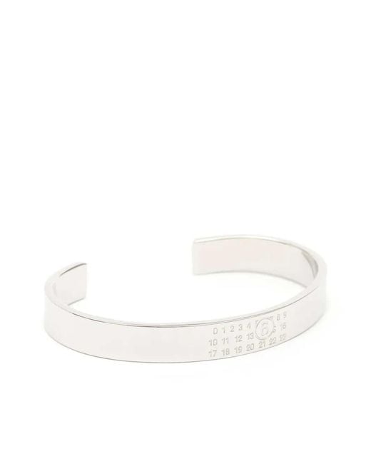 MM6 by Maison Margiela Logo Bracelet in White | Lyst Australia