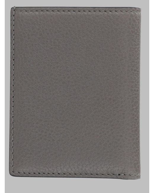 Tom Ford Gray Compact Leather Wallet for men