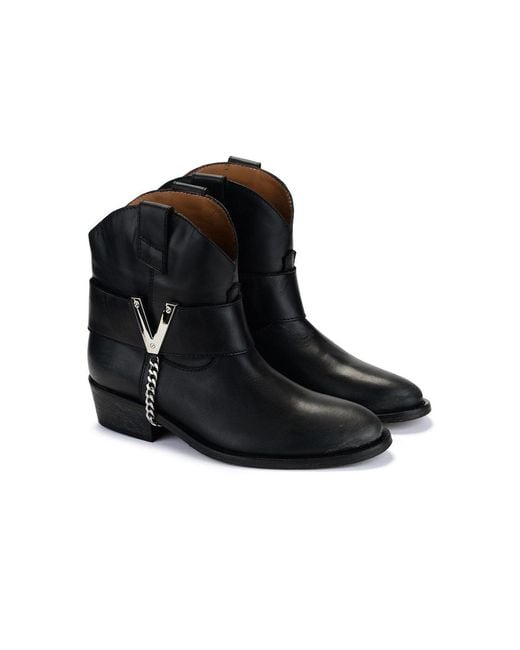 Via Roma 15 Black Booties