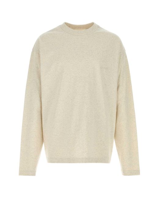 Fear Of God White Melange Ivory Cotton T-shirt for men