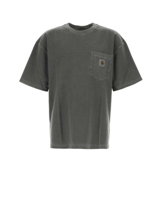 Carhartt Gray Dark Cotton/Loose Pocket T Shirt