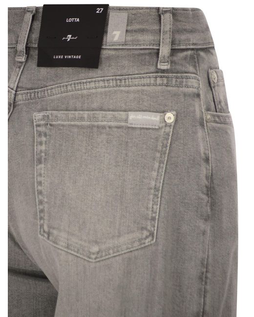 Vaqueros acampanados de talle alto Lotta de 7 For All Mankind de color Gray