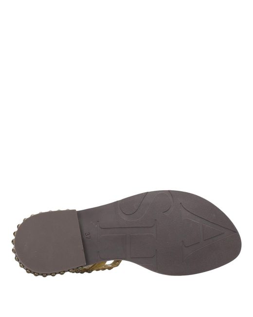 Ash Metallic Sandals