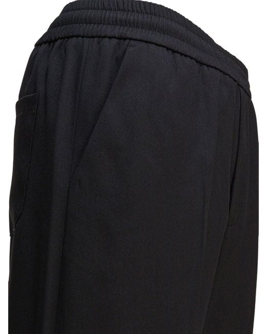 Golden Goose Deluxe Brand Black Wool Trousers for men