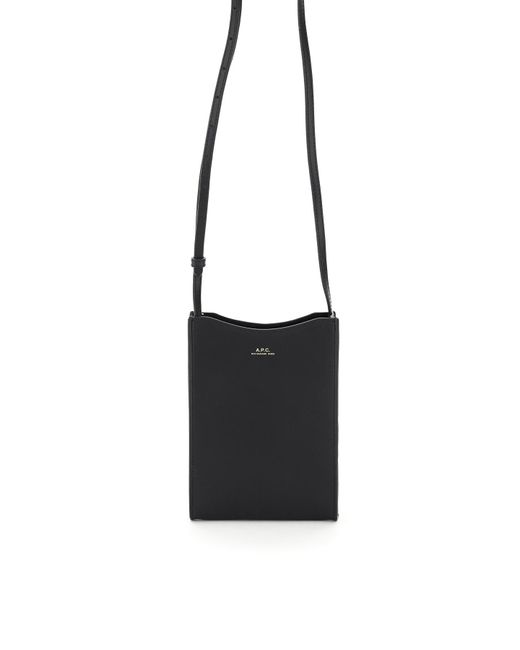 A.P.C. Black Jamie Mini Bag Neck Pouch for men