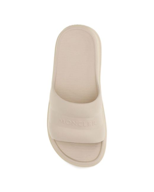 Moncler White Altive Pool Slides