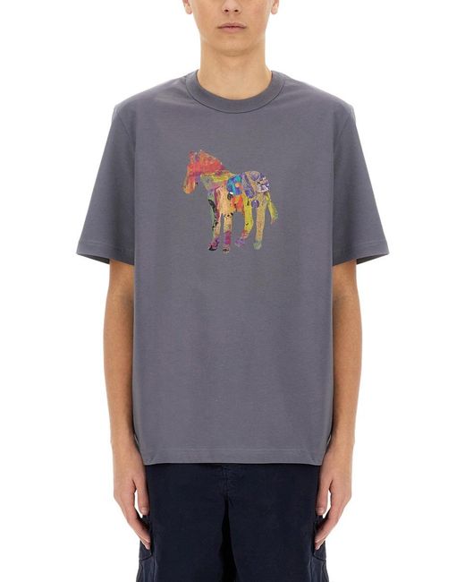 Paul Smith Gray Zebra T-Shirt