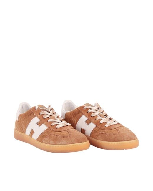 Hogan Brown Cool H Sneakers