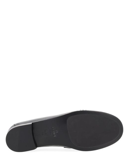Fendi Black Moccasin "Baguette"